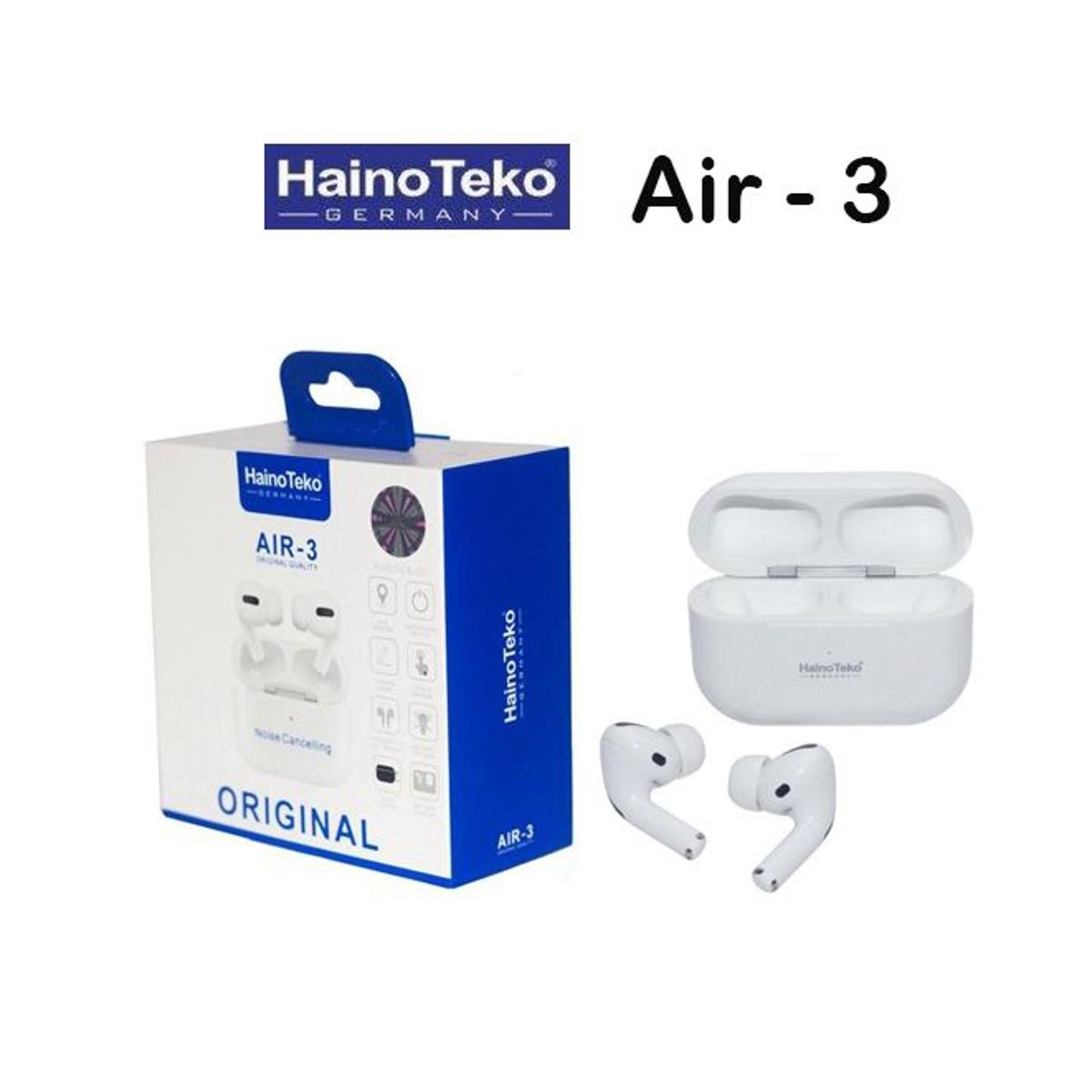 Haino Teko Air 5 Pro – White | ENC Mic, Original Quality + 2 Free Pouches