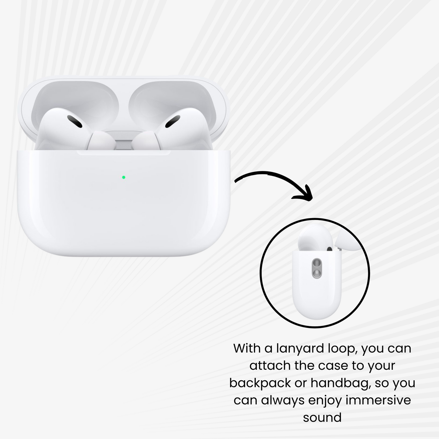 AirBuds Pro 2 – True Wireless Earbuds (White) USB-C Charging