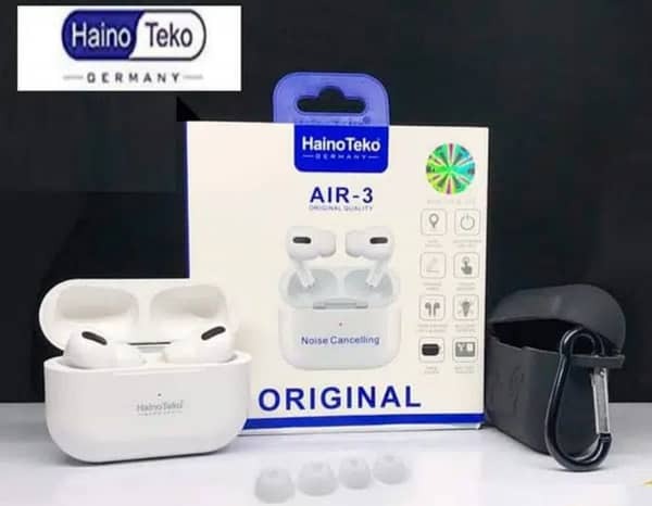 Haino Teko Air 5 Pro – White | ENC Mic, Original Quality + 2 Free Pouches